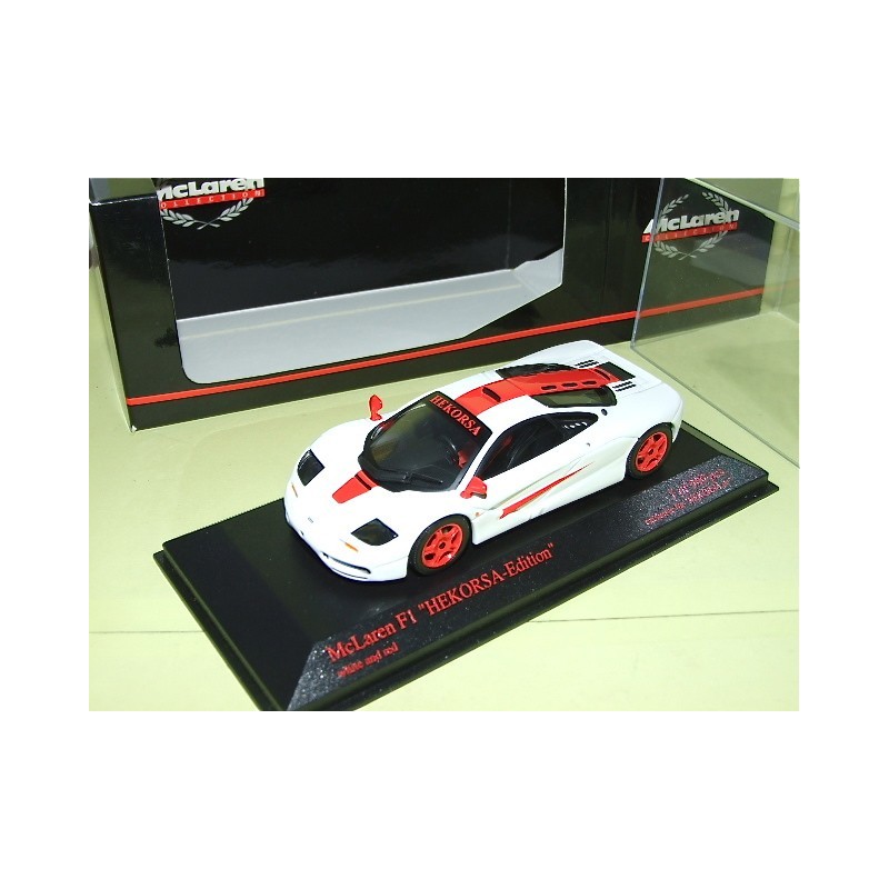 McLAREN F1 HEKORSA Blanc et Rouge MINICHAMPS 1:43