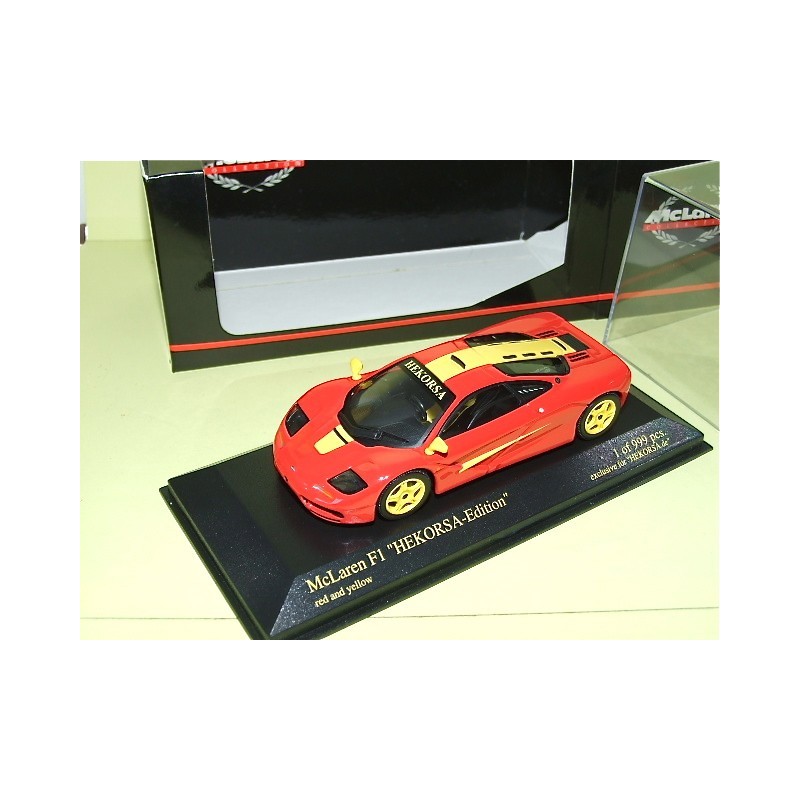 McLAREN F1 HEKORSA Jaune et Rouge MINICHAMPS 1:43