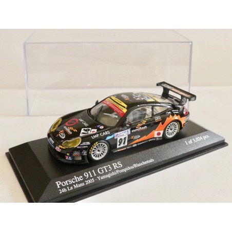 PORSCHE 911 GT3 RS N°91 LE MANS 2005 MINICHAMPS 1:43 Abd