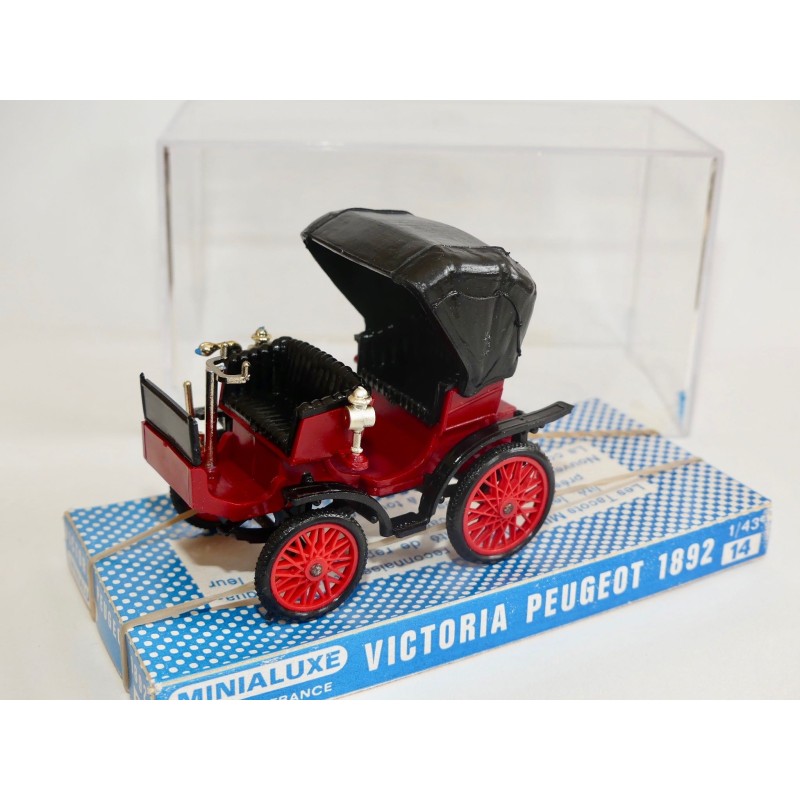 PEUGEOT VICTORIA 1892 Bordeaux MINIALUXE 1:43 boite vitrine