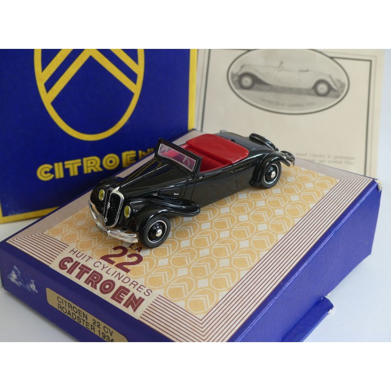 CITROEN TRACTION 22CV ROADSTER 1934 Noir NOREV 1:43