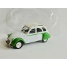 CITROEN 2CV N°010 DOLLY Blanc et Vert NOREV 1:43 sous coque