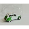 CITROEN 2CV N°010 DOLLY Blanc et Vert NOREV 1:43 sous coque