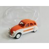 CITROEN 2CV N°013 SPOT 1973 Blanc et Orange NOREV 1:43 sous coque