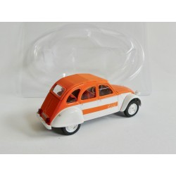 CITROEN 2CV N°013 SPOT 1973 Blanc et Orange NOREV 1:43 sous coque