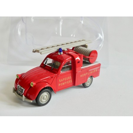CITROEN 2CV N°023 PICK UP POMPIERS 1963 NOREV 1:43 sous coque