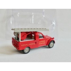 CITROEN 2CV N°023 PICK UP POMPIERS 1963 NOREV 1:43 sous coque