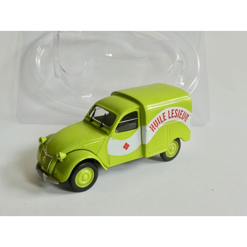 CITROEN 2CV N°032 FOURGONNETTE HUILE LESIEUR NOREV 1:43 sous coque