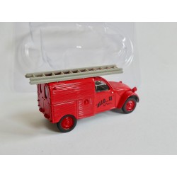 CITROEN 2CV N°038 FOURGONNETTE POMPIERS ALLO 18 NOREV 1:43 sous coque