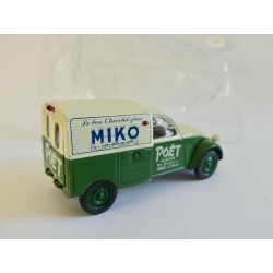 CITROEN 2CV NÂ°074 FOURGONNETTE MIKO POÃ‹T NOREV 1:43 sous coque