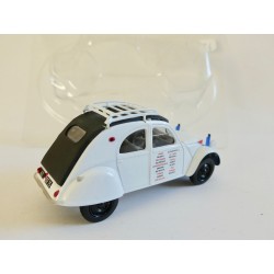 CITROEN 2CV NÂ°086 LA BAROUDEUSE DU TOUR DE MEDITERRANEE 1952 NOREV 1:43 sous coque