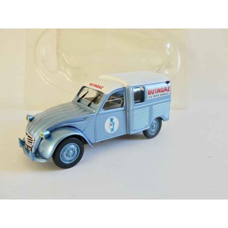CITROEN 2CV N°099 FOURGONNETTE BUTAGAZ NOREV 1:43 sous coque