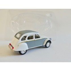 CITROEN 2CV NÂ°128 DOLLY Gris et Blanc NOREV 1:43 sous coque