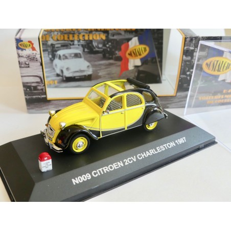 CITROEN 2CV CHARLESTON 1987 Jaune et Noir NOSTALGIE N009C 1:43