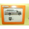 AUTOCAR CAR MERCEDES O 5000 BAUSTOFFWAGEN Avec Sa Remorque SERIE BREKINA HO 1:87
