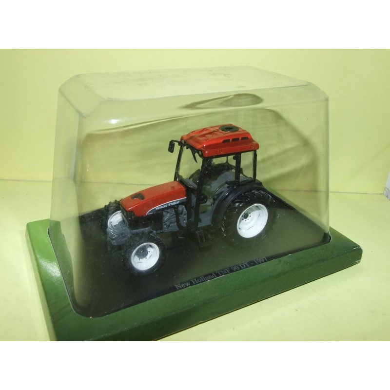 TRACTEUR N°110 NEW HOLLAND TNF 90 DT 1997 UNIVERSAL HOBBIES 1:43 sous coque