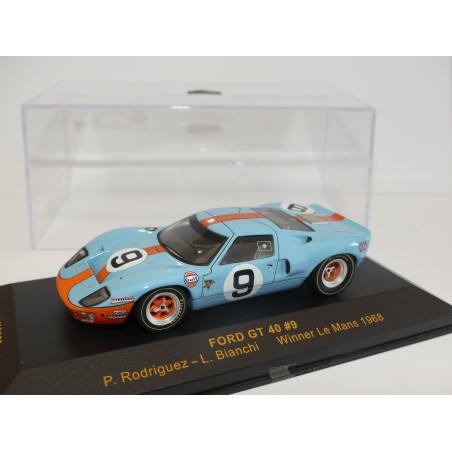 FORD GT 40 N°9 LE MANS 1968 IXO LM1968 1:43 1èr