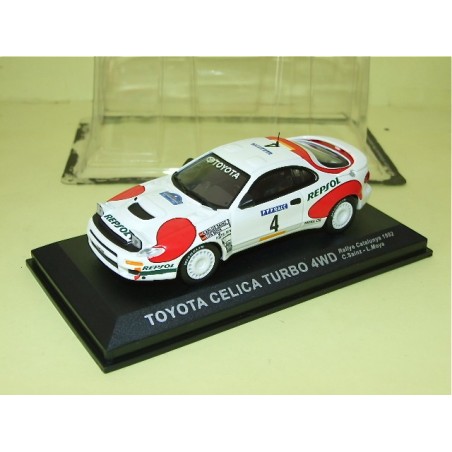 TOYOTA CELICA TURBO 4WD RALLYE DE CATALOGNE 1992 SAINZ ALTAYA 1:43 sous coque