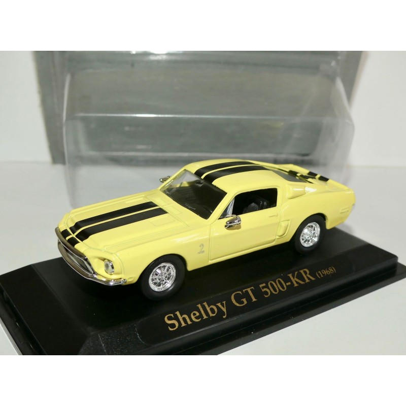 FORD SHELBY GT 500 KR 1968 Jaune et Noir FABBRI 1:43