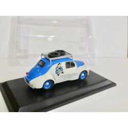 RENAULT 4CV BERLINE COMMERCIALE GARAGE RENE LAURENT ELIGOR PRESSE 1:43