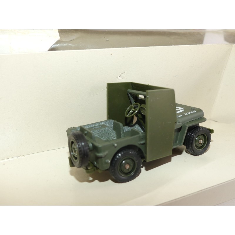 Solido Militaire 1/43 - Jeep Willys Sanitaire - 1982 - Vert Armée - Figurine De Collection