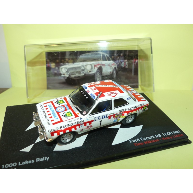 FORD ESCORT RS 1600 MKI RALLYES DES 1000 LACS T. MAKINEN ALTAYA 1:43 2Ã¨me 