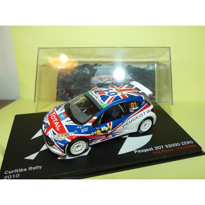 PEUGEOT 207 S2000 RALLYE CURITIBA 2010 K. MEEKE ALTAYA 1:43 3Ã¨me