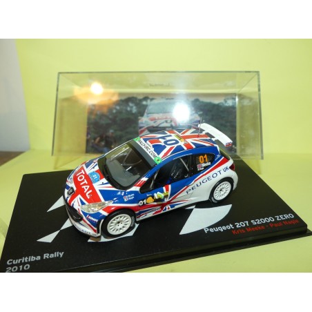 PEUGEOT 207 S2000 RALLYE CURITIBA 2010 K. MEEKE ALTAYA 1:43 3Ã¨me