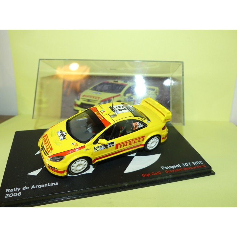 PEUGEOT 307 WRC RALLYE D'ARGENTINE 2006 G. GALLI ALTAYA 1:43 3ème