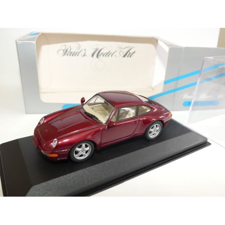 PORSCHE 911 CARRERA 993 1994 Bordeaux MINICHAMPS 1:43 dÃ©faut