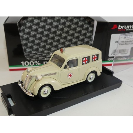 FIAT 1100 E AMBULANCE CROCE ROSSA 1947 BRUMM R179 1:43