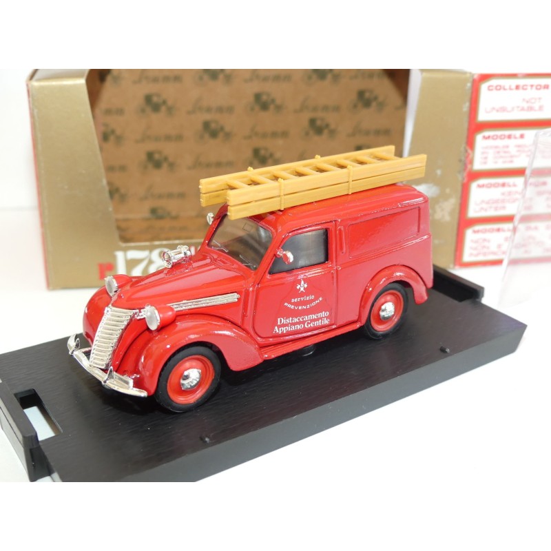 FIAT 1100 E FOURGONNETTE POMPIERS VIGILI DEL FUGO 1949-53 BRUMM R178 1:43