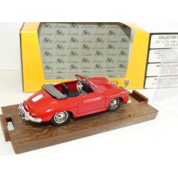PORSCHE 356 ROADSTER 1950 Rouge BRUMM R117 1:43