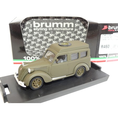 FIAT 1100 FOURGONNETTE 1950 CARABINIERI RADIOMOBILE MILITAIRE BRUMM R460 1:43