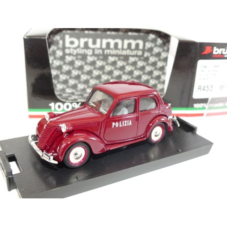 FIAT 1100 E BERLINE POLIZIA BRUMM R453 1:43