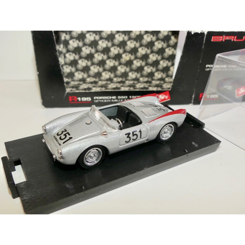 PORSCHE 550 1500/RS NÂ°351 MILLE MIGLIA 1954 BRUMM R195 1:43