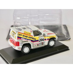 MITSUBISHI PAJERO NÂ°206 RALLYE PARIS DAKAR 1998 FONTENAY ALTAYA 1:43 sous coque