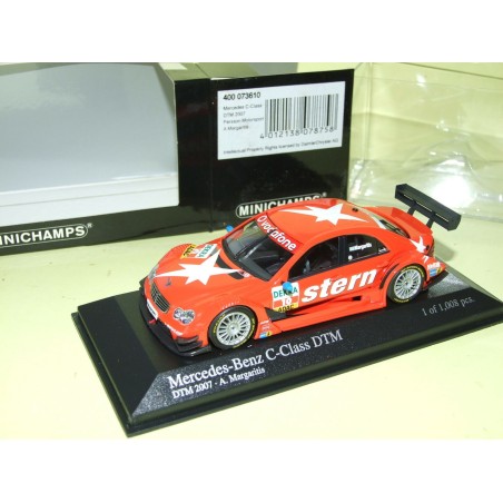 MERCEDES CLASSE C N°10 DTM 2007 MARGARITIS MINICHAMPS 1:43