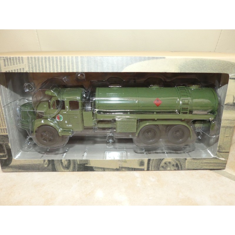 CAMION D'AUTREFOIS N°063 BERLIET GLM 10 1957 CITERNE MILITAIRE ALTAYA 1:43