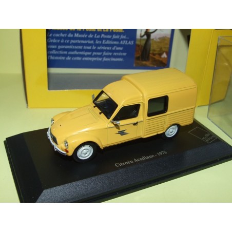 CITROEN ACADIANE LA POSTE ATLAS Boite Vitrine 1:43 contreboite abimée