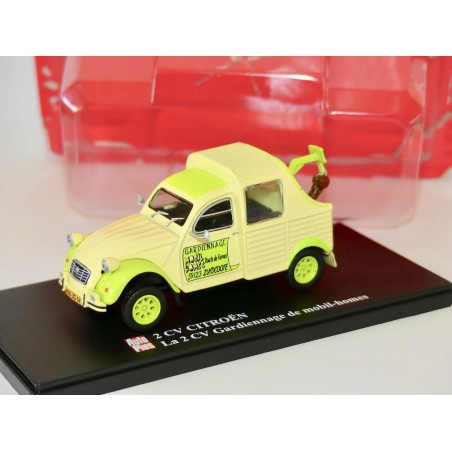 CITROEN 2CV NÂ°064 GARDIENNAGE DE MOBIL HOME AUTO PLUS 1:43