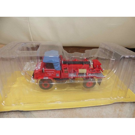 CAMION POMPIERS N°014 UNIMOG 404 1977 CITERNE Maheu-Labrosse IXO PRESSE 1:43