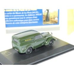 RENAULT JUVAQUATRE 1946 LA POSTE ATLAS Boite Vitrine 1:43