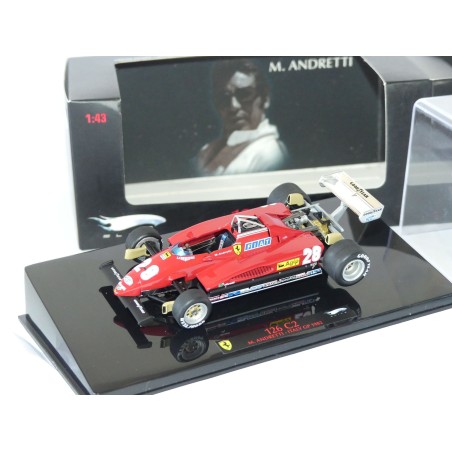 FERRARI 126 C2 GP D'ITALIE 1982 M. ANDRETTI HOTWHEELS 1:43