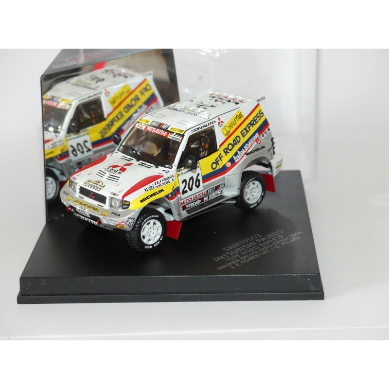 MITSUBISHI PAJERO N°206 RALLYE PARIS DAKAR 1998 J.P. FONTENAY VITESSE SKM99052 1:43