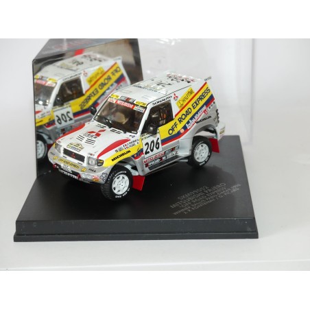 MITSUBISHI PAJERO N°206 RALLYE PARIS DAKAR 1998 J.P. FONTENAY VITESSE SKM99052 1:43