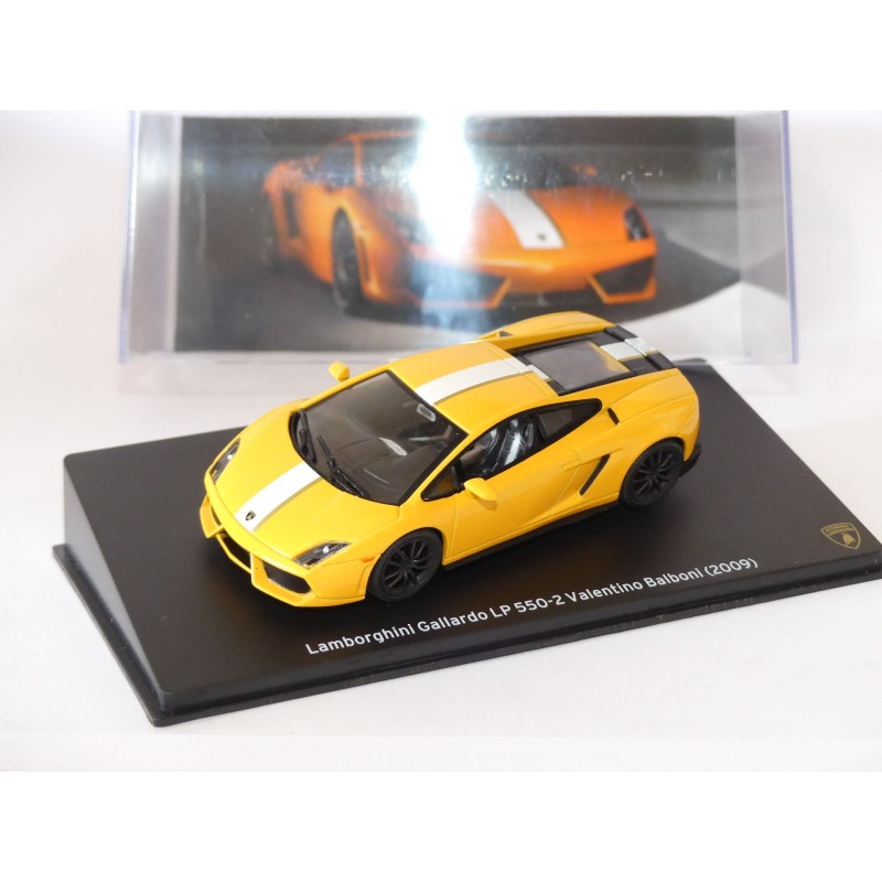 LAMBORGHINI GALLARDO LP 550-2 VALENTINO BALBONI 2009 Jaune IXO PRESSE 1:43
