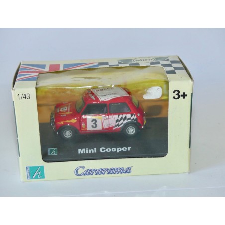 AUSTIN MINI COOPER RACING N°3 Rouge CARARAMA 1:43 boite carton