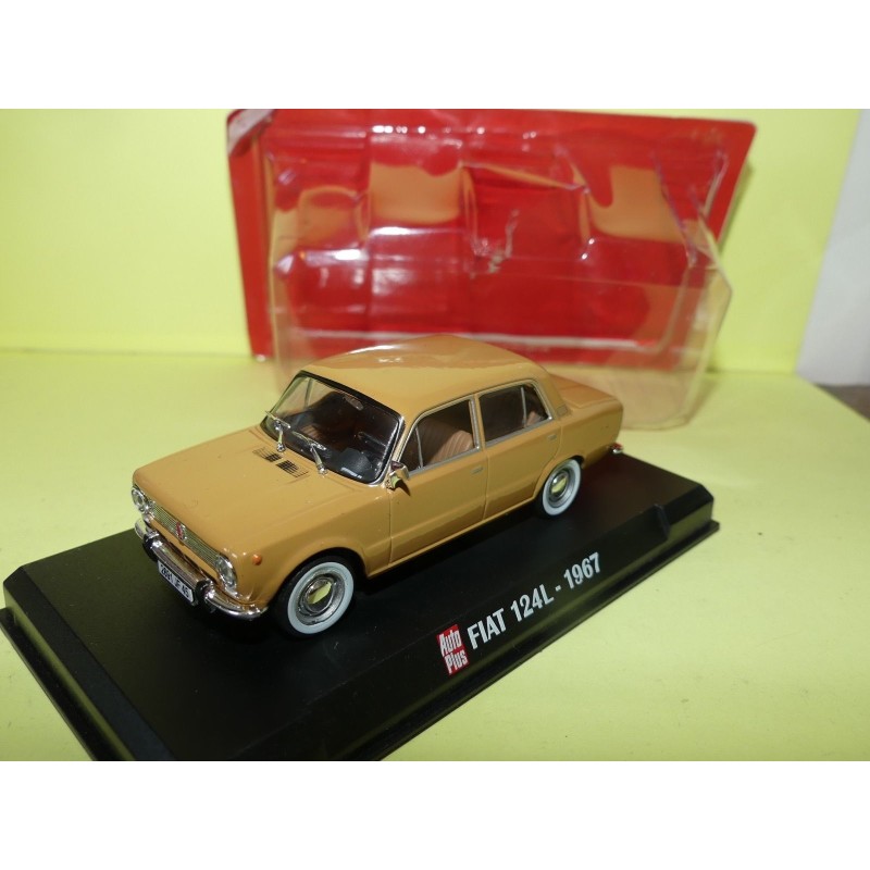 FIAT 124 L 1967 Marron AUTO PLUS 1:43