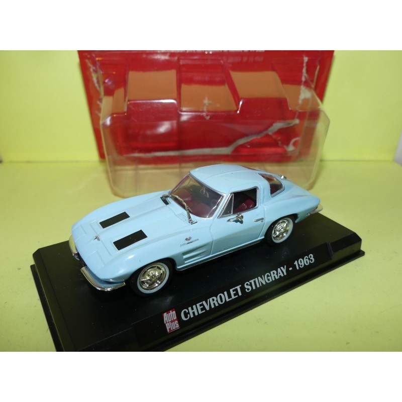 CHEVROLET STINGRAY 1963 Bleu AUTO PLUS 1:43
